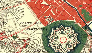 Extrait de la carte du dépôt de la guerre (1865-1880)
