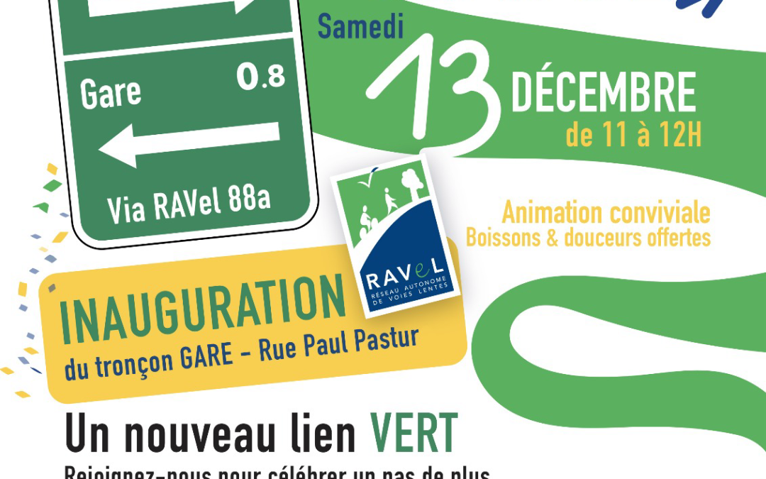 Inauguration de la liaison de la gare au Ravel sam 13 déc 25