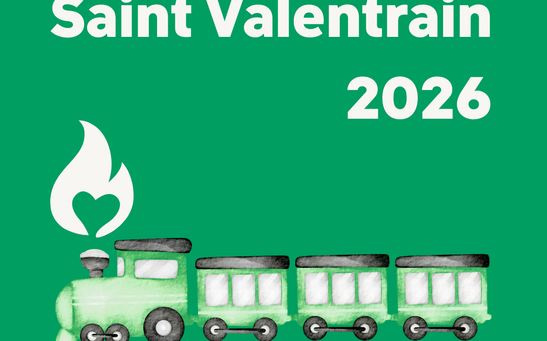 La St Valentrain, le 13/2/26 Gare de Tournai 17h00-19h00